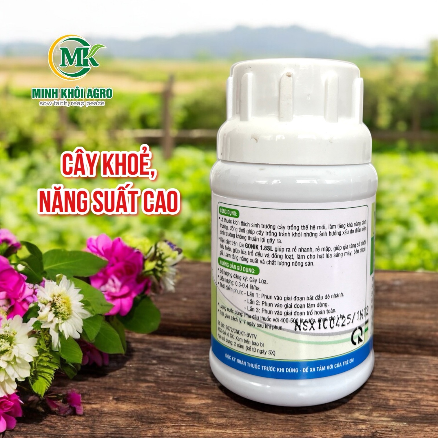 Thuốc điều hòa sinh trưởng Gonik 1.8SL - Chai 100ml